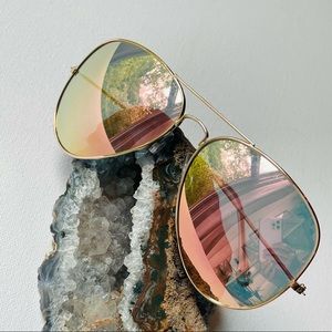 Mirrored Rose Gold Aviators